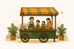 A JomMakan food stall